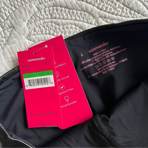 NWT - Commando - Faux Leather Legging - Black - Picture 5 of 9